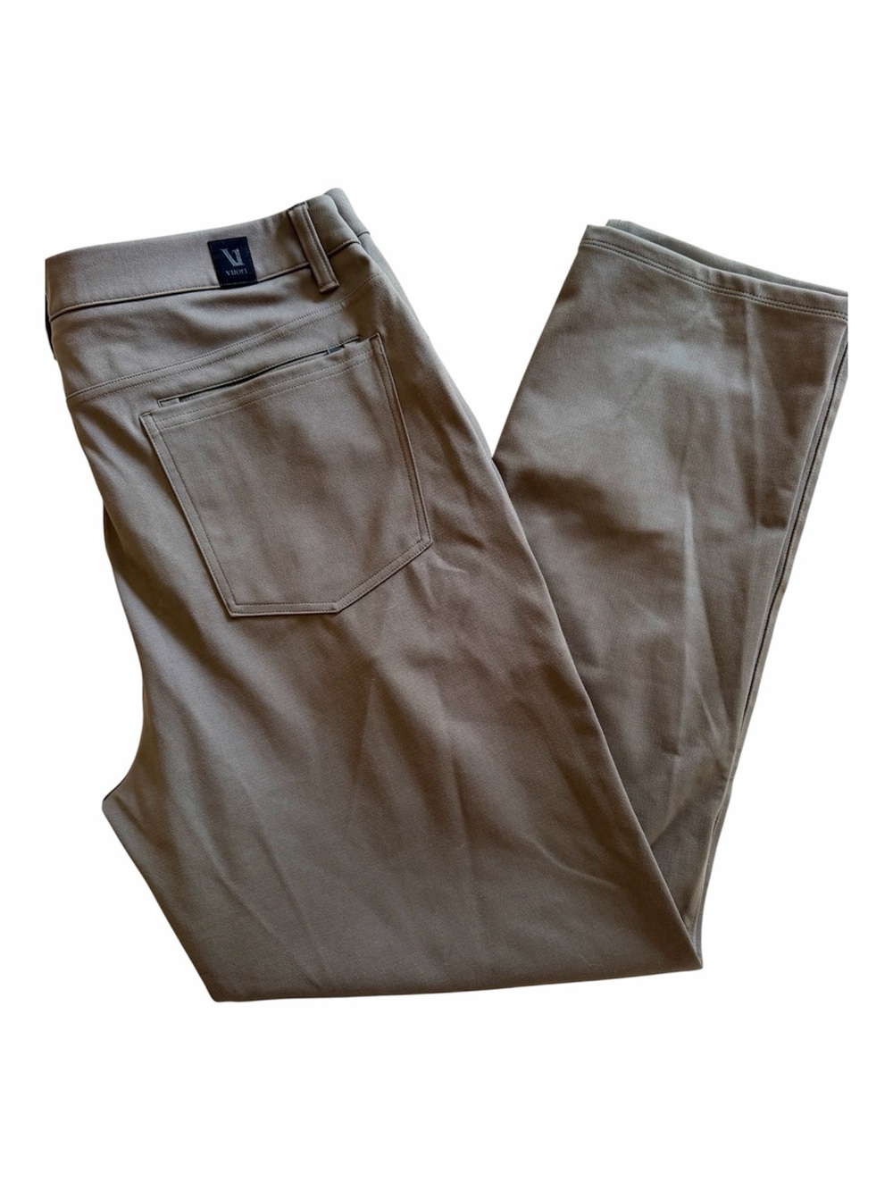 Vuori Men's Meta Pant Size 36 Pants 5-Pocket Grey Green Bottoms